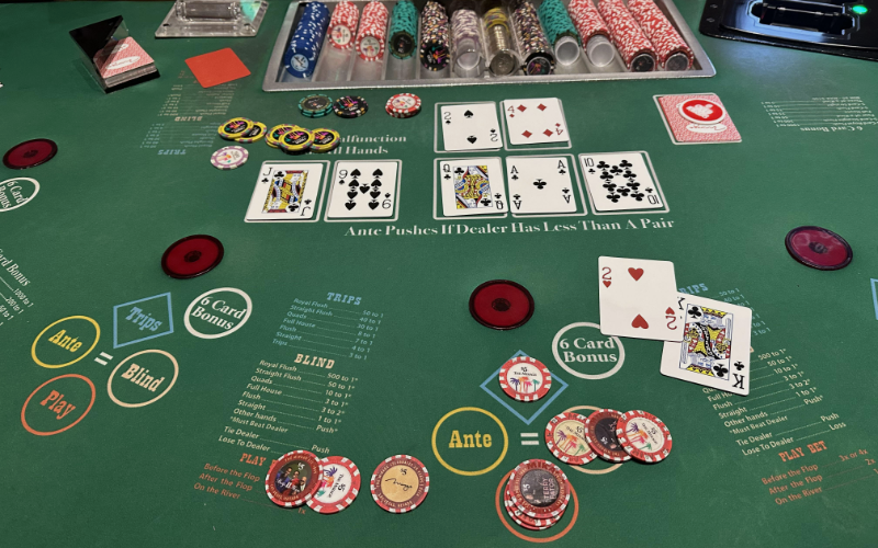 TEXAS HOLDEM CASINO TABLE GAME